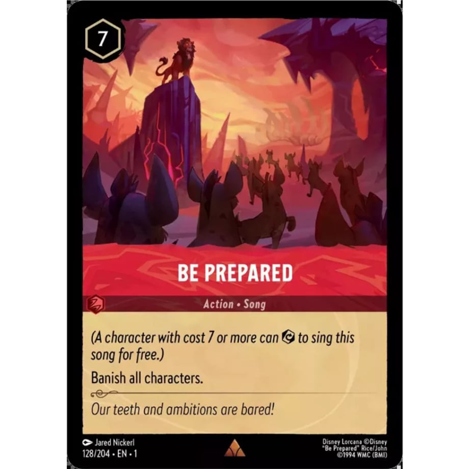 LORCANA 準備をしておけ【レア】 / Be Prepared - 128/204-EN-1(Foil)