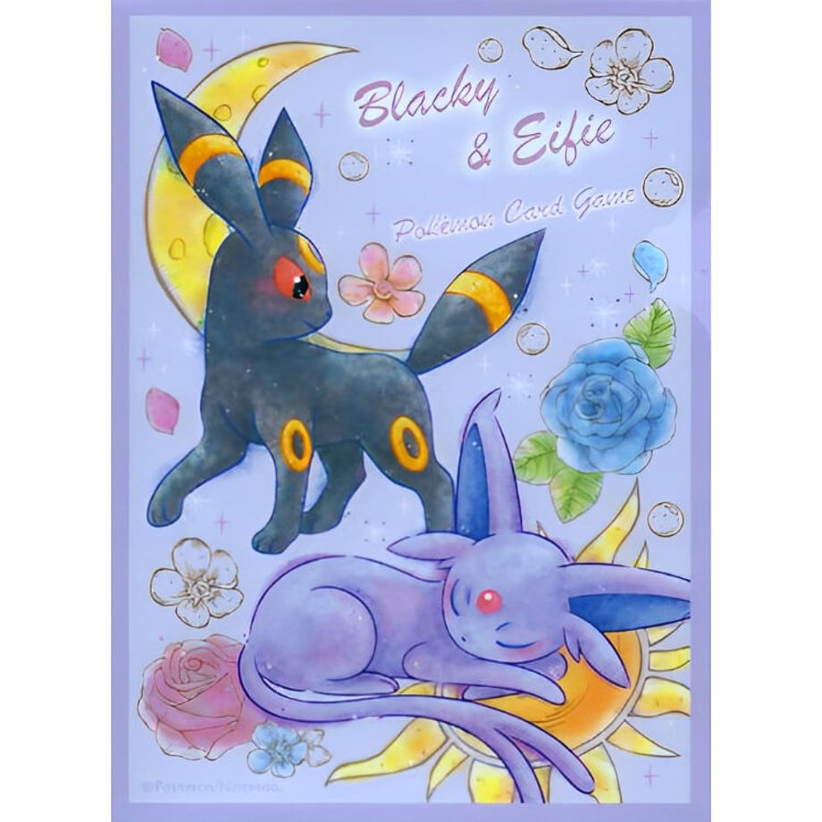 [Rose] Japanese version Pokemon Center exclusive Espeon &amp; Umbreon flower sleeve (2017)