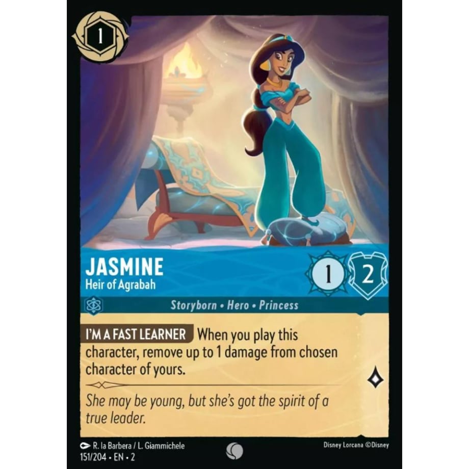 LORCANA Jasmine (Heir of Agrabah) - 151/204-EN-2