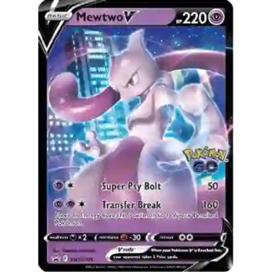 ミュウツーV(RR仕様)【Pokémon GO スペシャルセット プロモ絵柄】 / Mewtwo V - Sword & Shield Promo Cards (SWSH223)