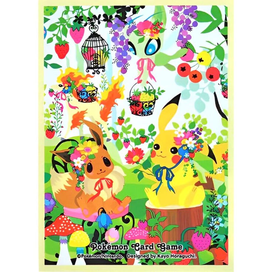 [Rose] Japanese version Pokemon Center exclusive Berry's forest .Ghost's castle forest sleeve (2019)