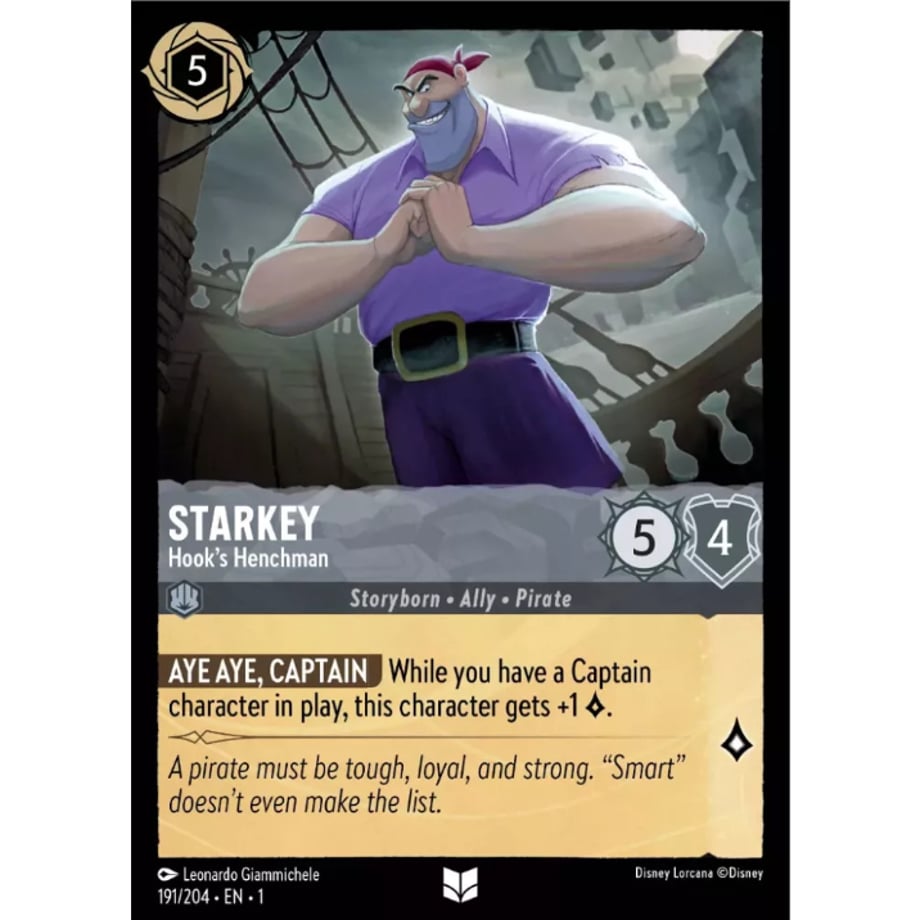 LORCANA Starkey (Hook's Henchman) - 191/204-EN-1