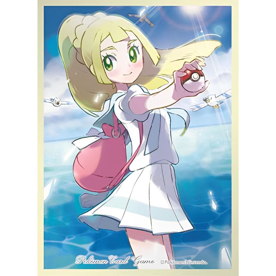 [Rose] Japanese version Pokemon Center limited Ganbare Lillie ver.2 (yellow frame) [Resale version] Sleeve (2018)