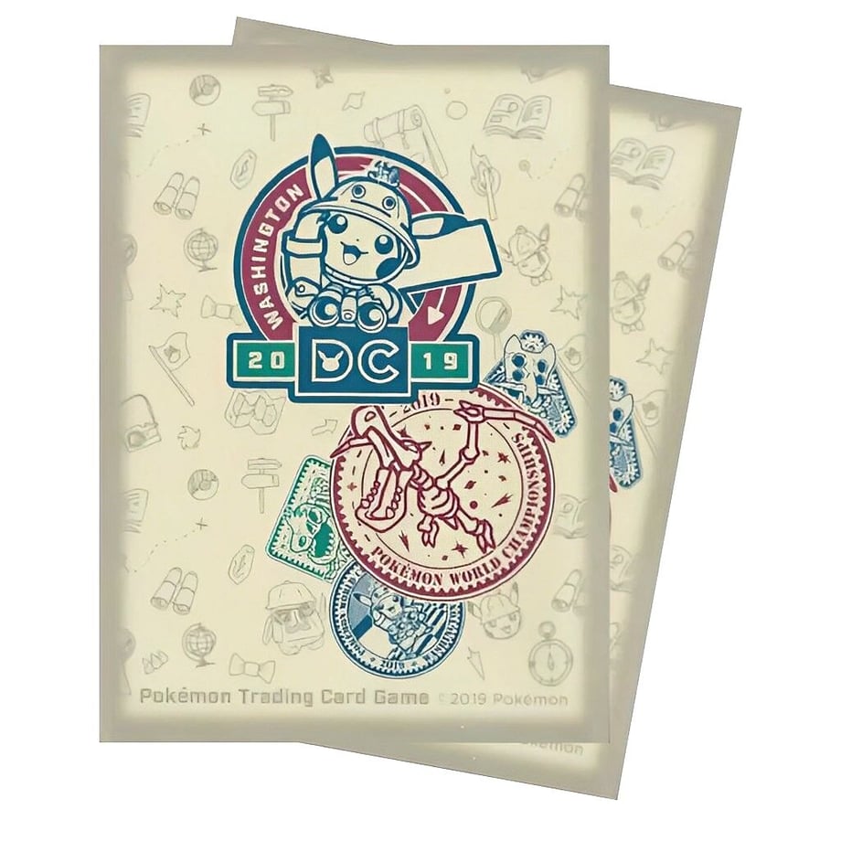 Pokemon Card WCS2019 Washington DC (Stamp) Sleeves (65 Cards)