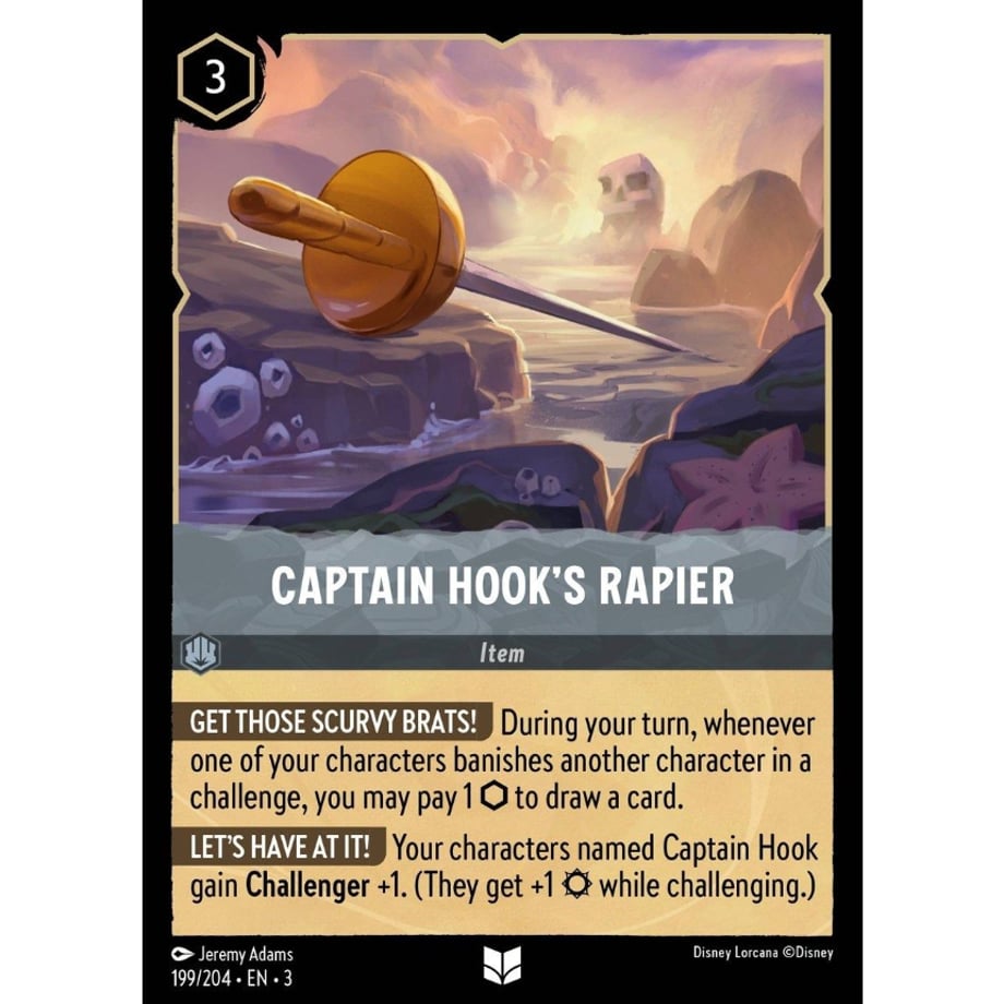 LORCANA Captain Hook's Rapier - 199/204-EN-3