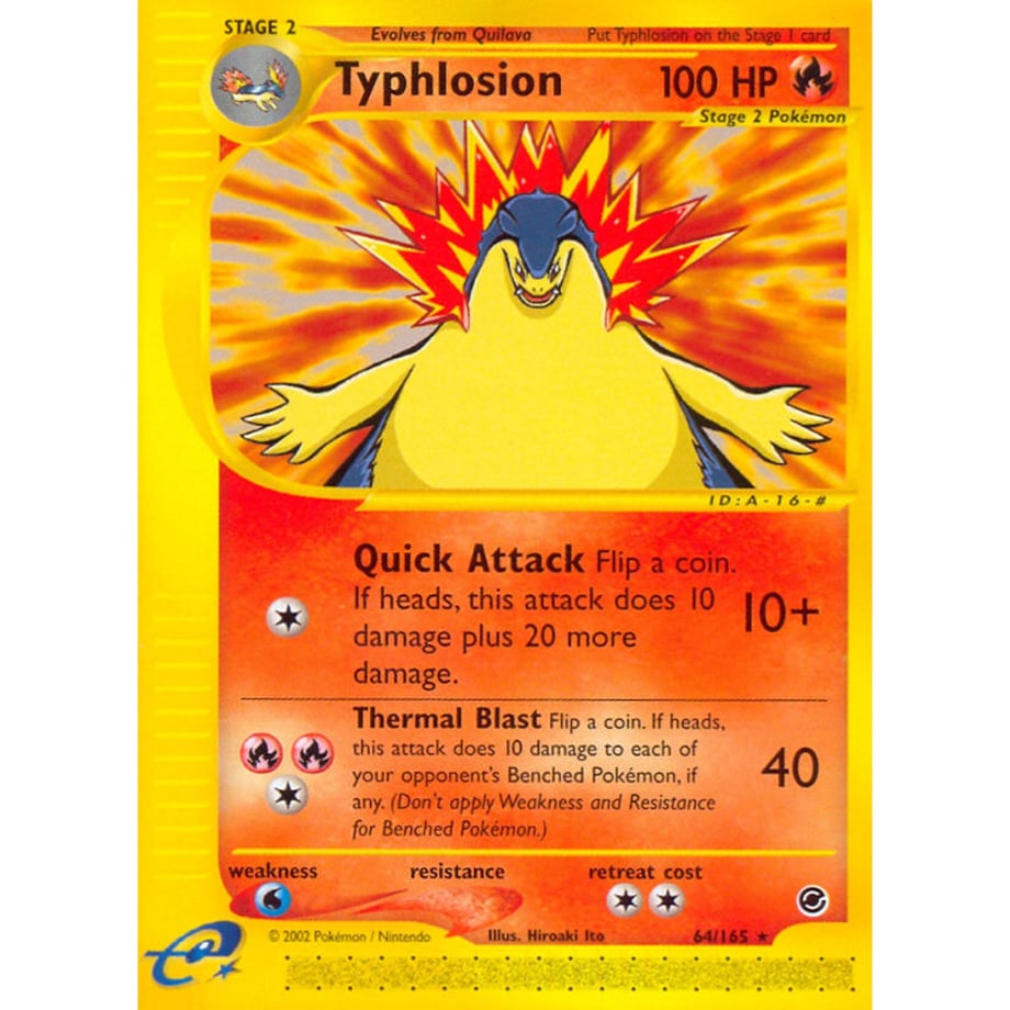 バクフーン (トリプルゲットキャンペーンプロモ 絵柄) / Typhlosion - Expedition (64/165)