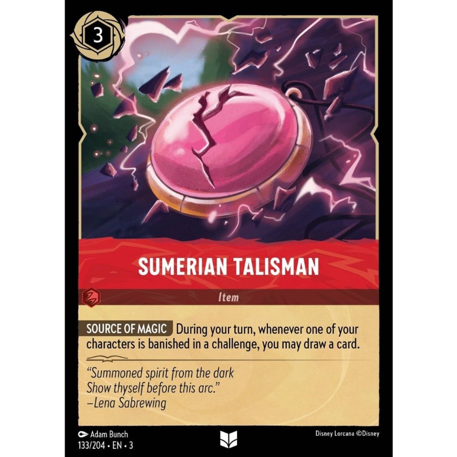 LORCANA Sumerian Talisman [Uncommon] / Sumerian Talisman - 133/204-EN-3