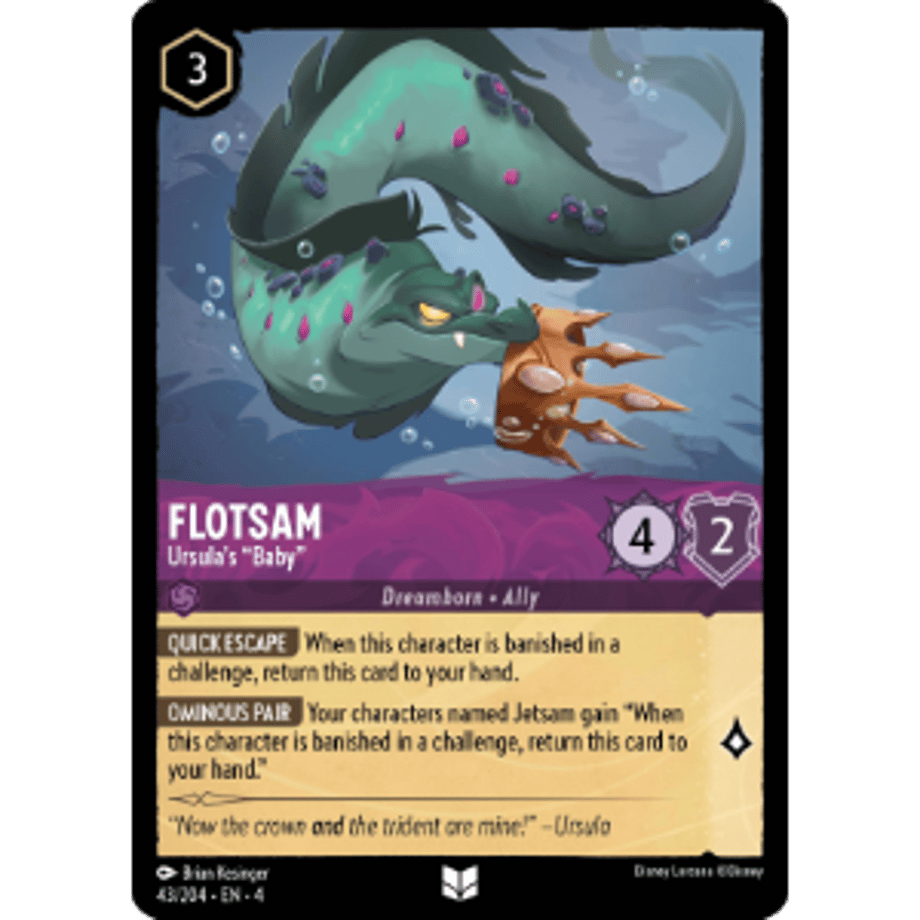 LORCANA Flotsam (Ursula's "Baby") - 43/204-EN-4