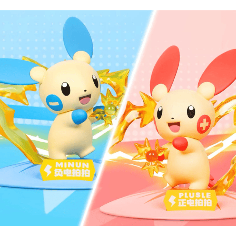 [The outer box may be crushed] China exclusive Pokemon × Funism palm-sized figure [Plusle &amp; Minun]