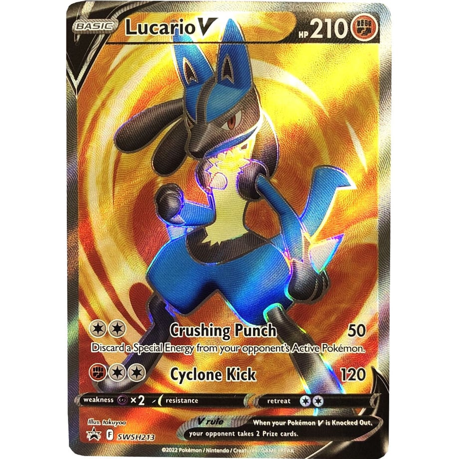 Lucario V (SR version) [P] / Lucario V - Sword &amp; Shield Promo Cards (SWSH213)