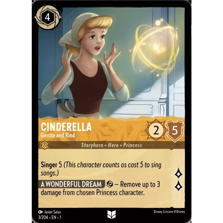 LORCANA Cinderella (Gentle and Kind) - 3/204-EN-1(Foil)