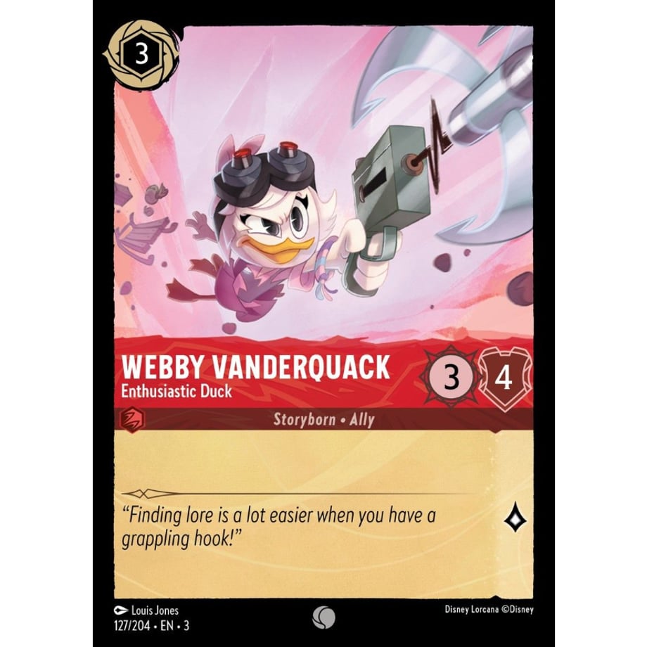 LORCANA Webby Vanderquack (Enthusiastic Duck) - 127/204-EN-3