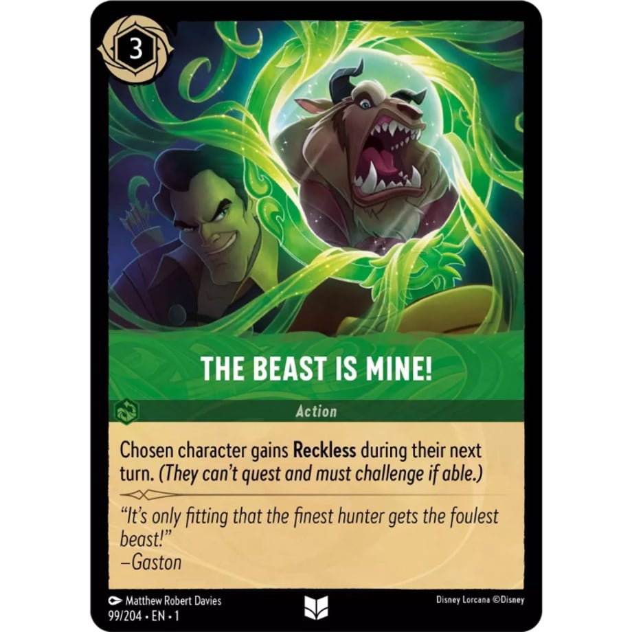 LORCANA The Beast is mine! [Uncommon] - 99/204-EN-1