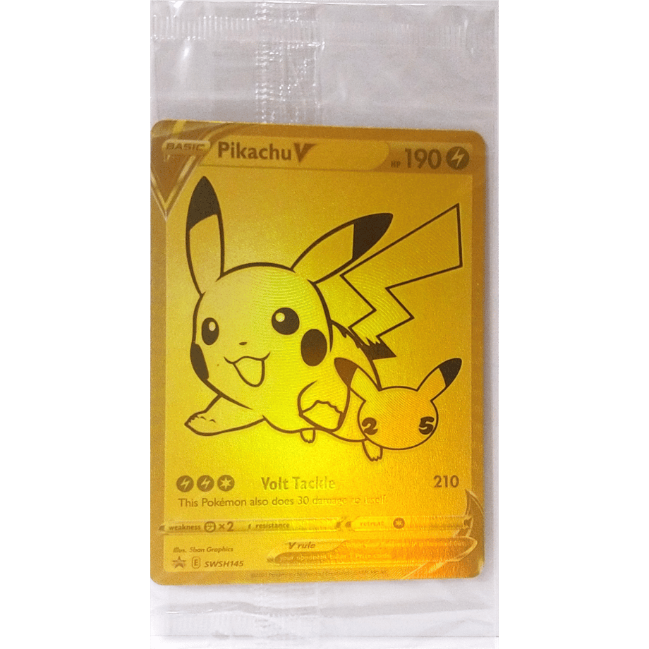 [Unopened Promo] Pikachu V (25th ANNIVERSARY GOLDEN BOX Promo Design) / Pikachu V (SWSH145)