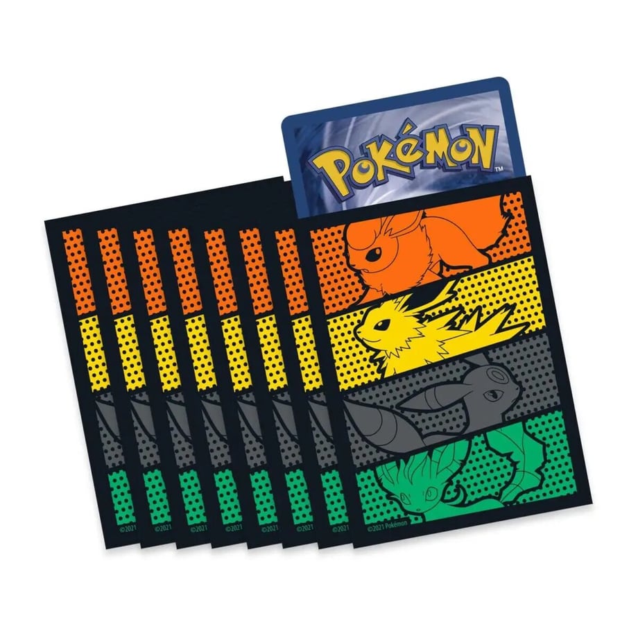 Pokemon Card Pokemon Center Limited Edition Evolving Skies Elite Trainer Box Card Sleeves (65 Cards) [Booster, Umbreon, Sanders, Leafeon]