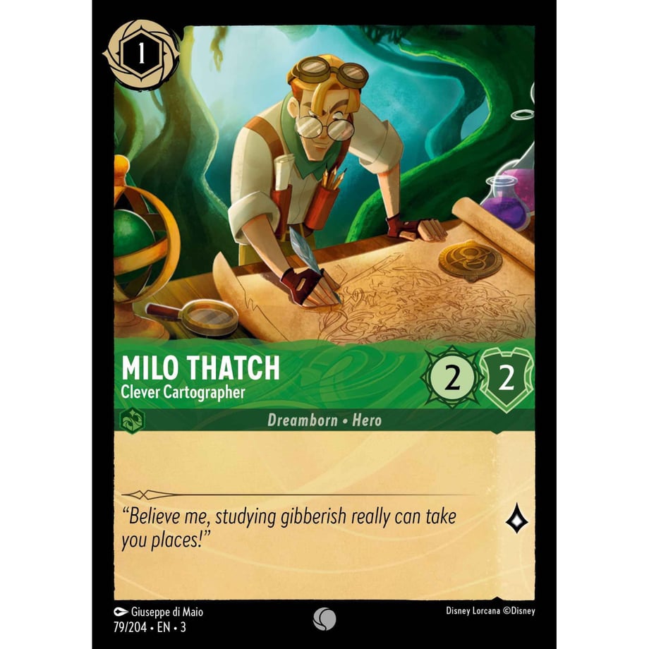 LORCANA Milo Thatch (Clever Cartographer) - 79/204-EN-3