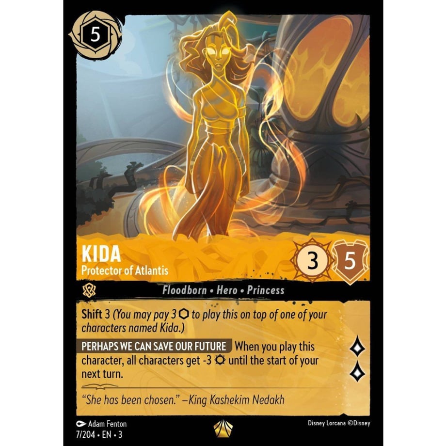 LORCANA Kida (Protector of Atlantis) - 7/204-EN-3