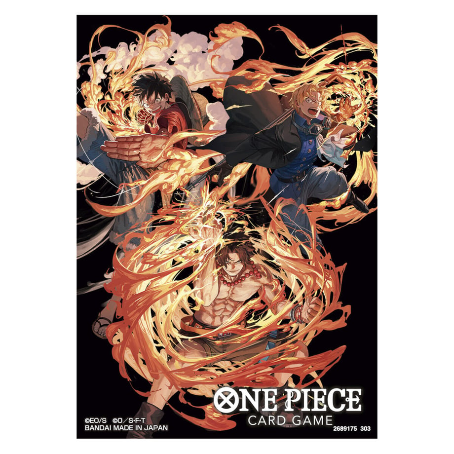 [Rose] Domestic Limited Card Sleeves Ace, Luffy, Sabo (1 piece)