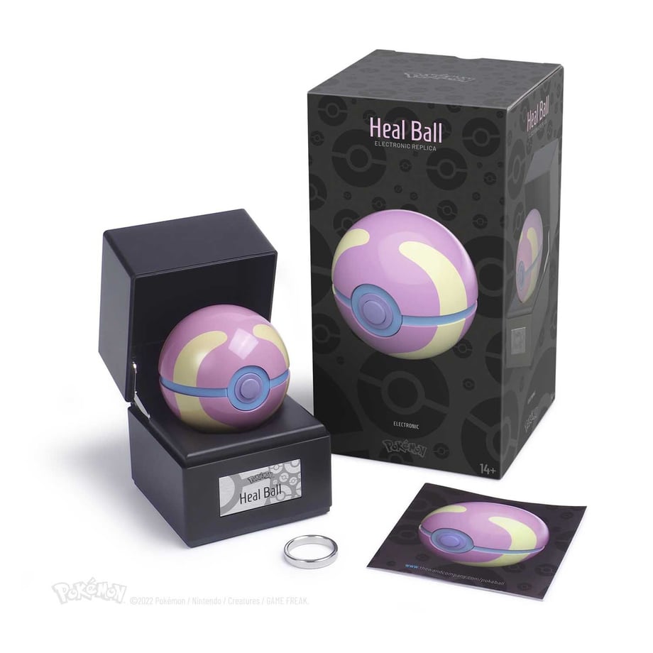 [Outer box may be crushed] Pokemon The Wand Company Diecast Heal Ball Replica