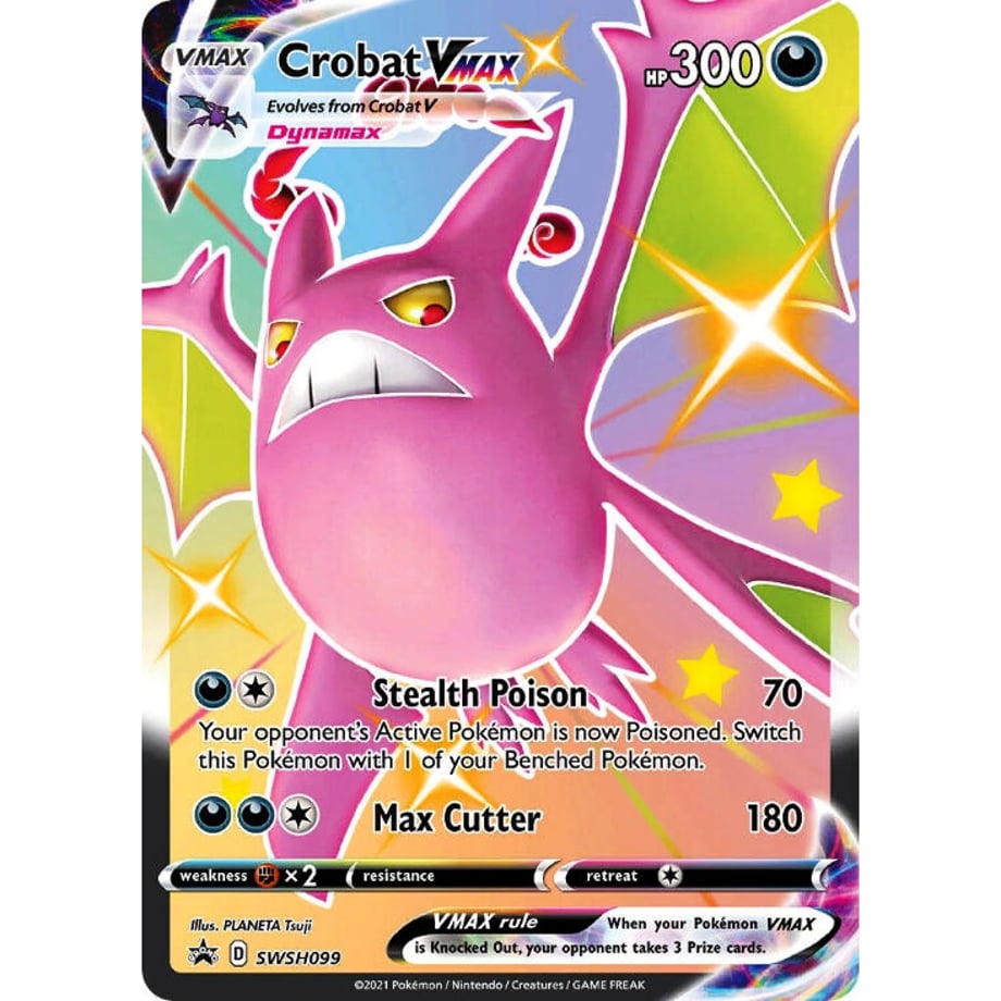 [Jumbo Card] Crobat VMAX SWSH099 [Regular Size (134mm x 187mm)]