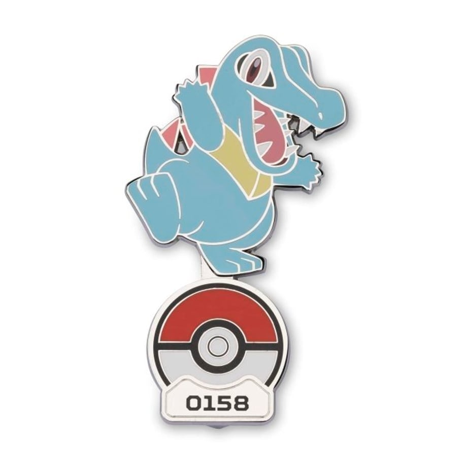 Pokemon Center Exclusive Waninoko Standing Pin