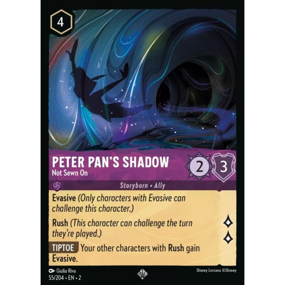 LORCANA Peter Pan's Shadow (Not Sewn On) - 55/204-EN-2