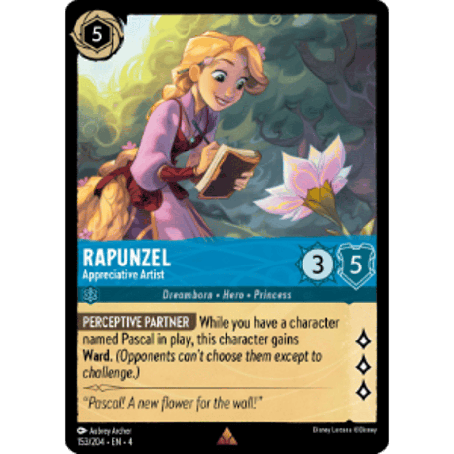 LORCANA Rapunzel [Rare] / Rapunzel (Appreciative Artist) - 153/204-EN-4