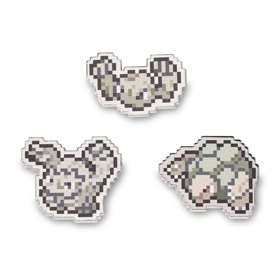 Pokémon Center Exclusive Geodude, Golem, and Golem Pixel Pin