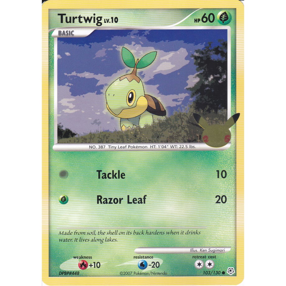 [Jumbo Card] Turtwig 103/130 [Regular Size (134mm x 187mm)]