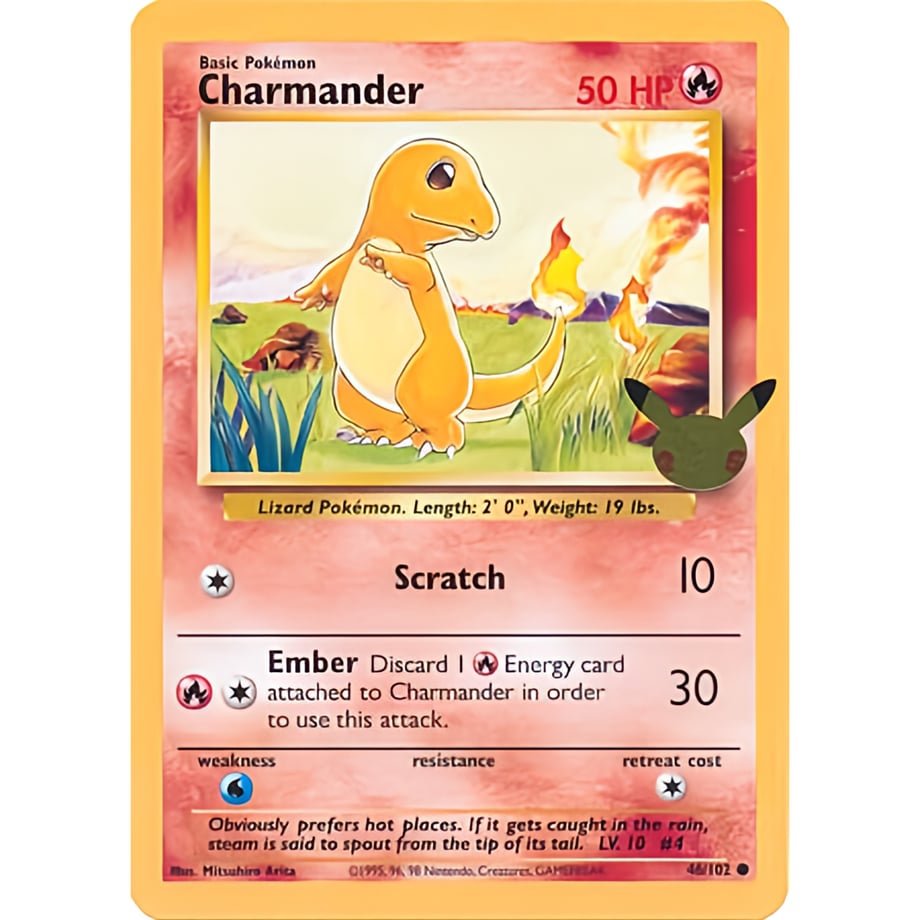 [Jumbo Card] Charmander 46/102 [Normal Size (134mm x 187mm)]