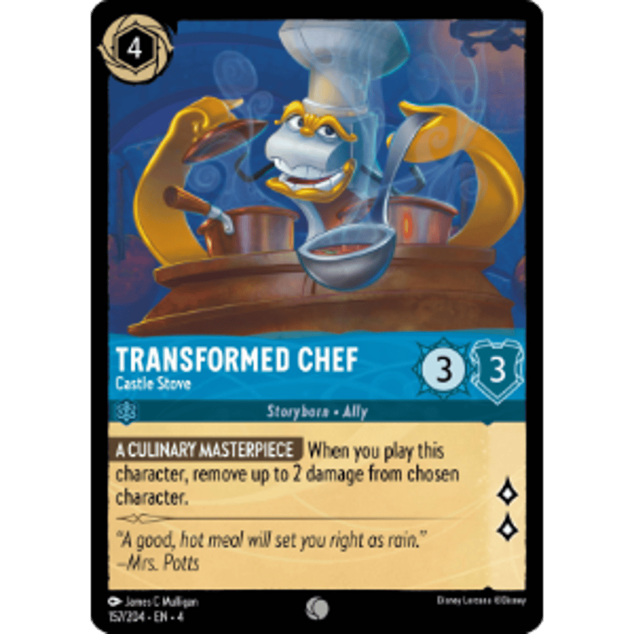 LORCANA シェフ・ブーシュ 【コモン】 / Transformed Chef (Castle Stove) - 157/204-EN-4