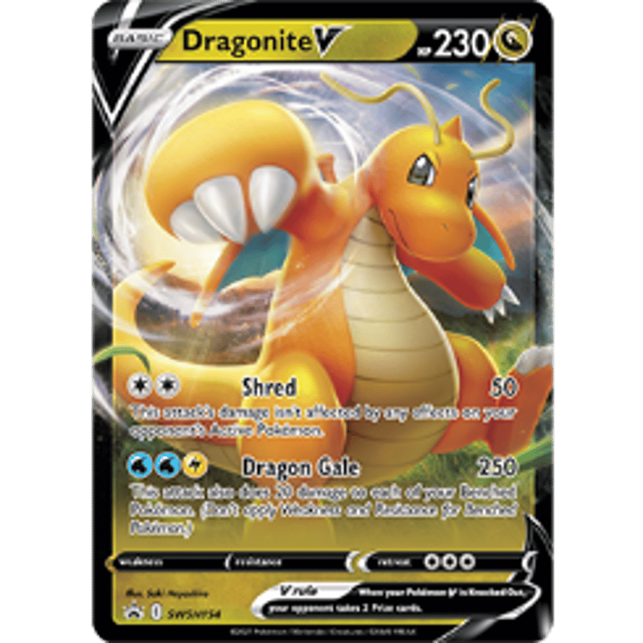 [Jumbo Card] Dragonite V SWSH154 [Regular Size (134mm x 187mm)]