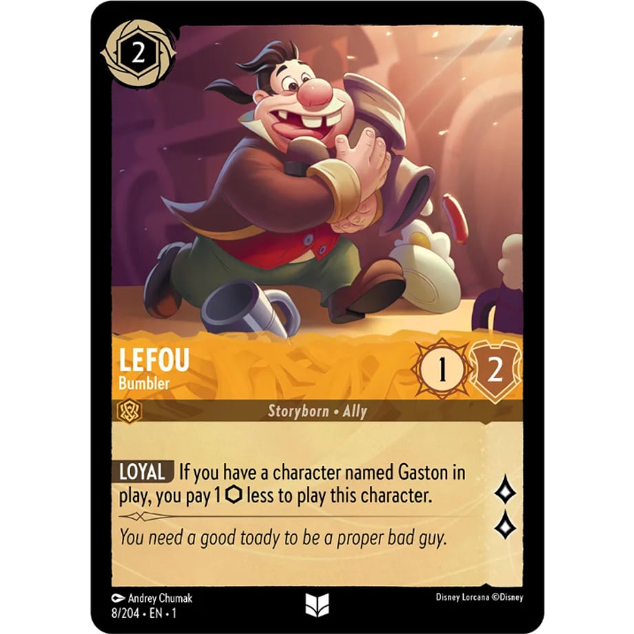 LORCANA Lefou [Uncommon] / Lefou (Bumbler) - 8/204-EN-1