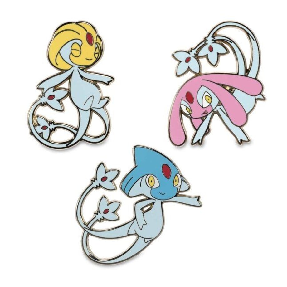 Pokemon Center Exclusive Uxie, Mesprit, and Azelf Pin