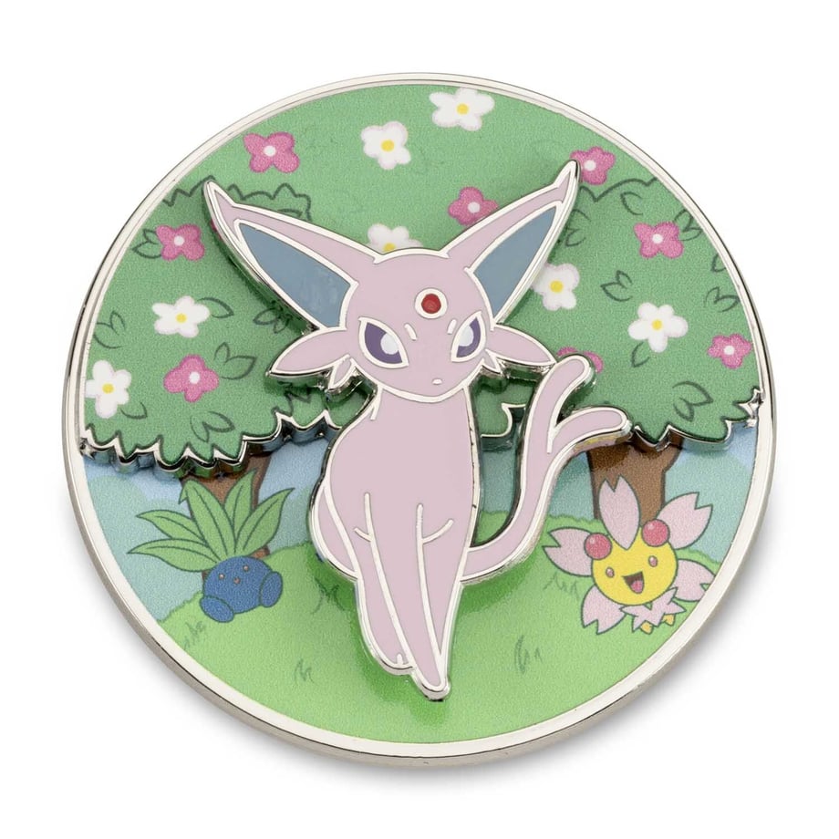 Pokemon Center Exclusive Espeon Flower Wonderland Pin