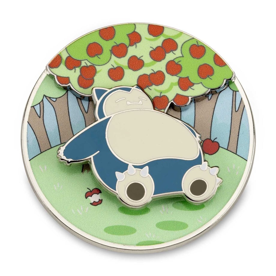 Pokemon Center Exclusive Snorlax Snack &amp; Nap Spring Pin