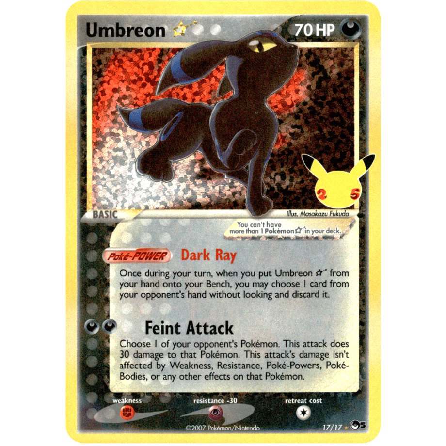 Blackie☆(25th)【P】 / Umbreon Star - Celebrations (17/17)