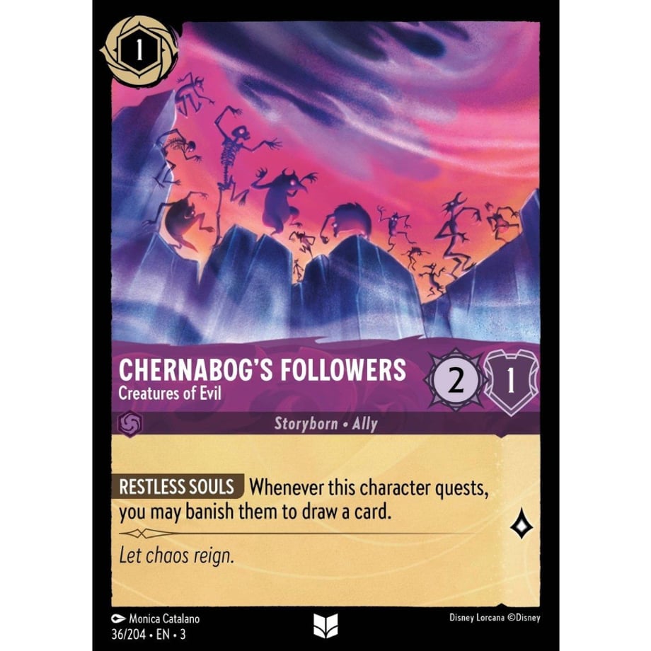 LORCANA Chernabog's Followers (Creatures of Evil) - 36/204-EN-3