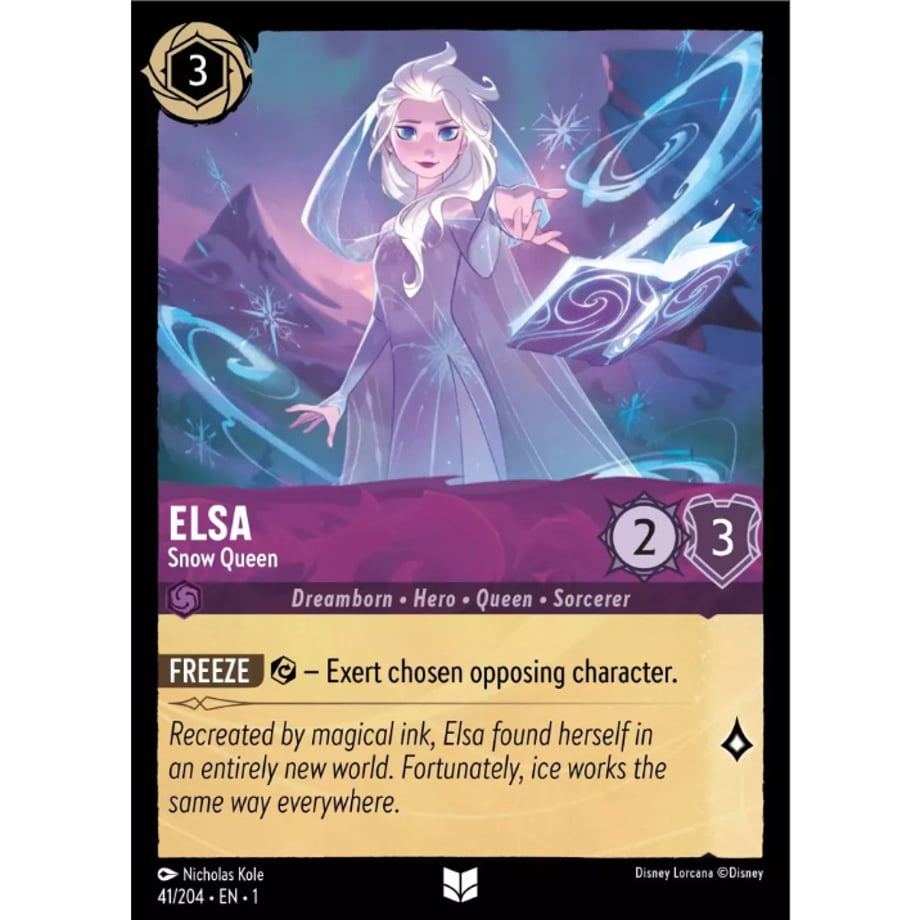 LORCANA エルサ【アンコモン】 / Elsa (Snow Queen) - 41/204-EN-1(Foil)