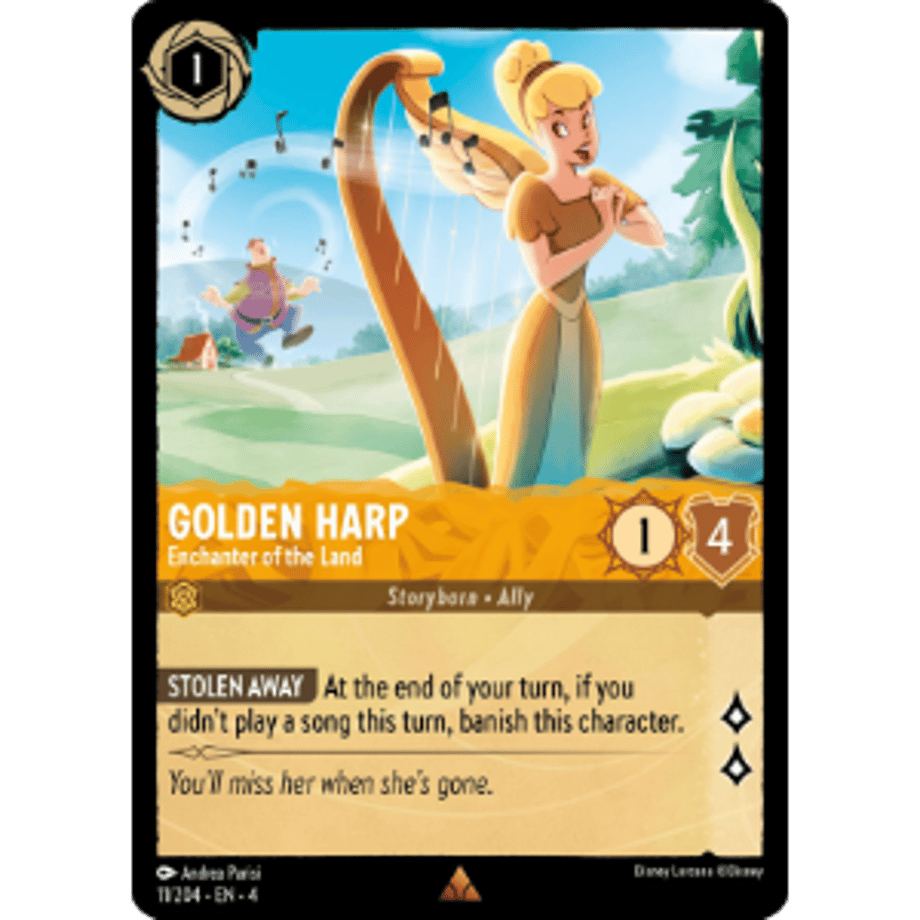 LORCANA Golden Harp (Enchanter of the Land) - 11/204-EN-4