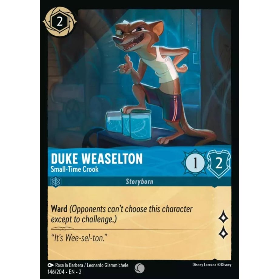 LORCANA Duke Weaselton (Small-Time Crook) - 146/204-EN-2