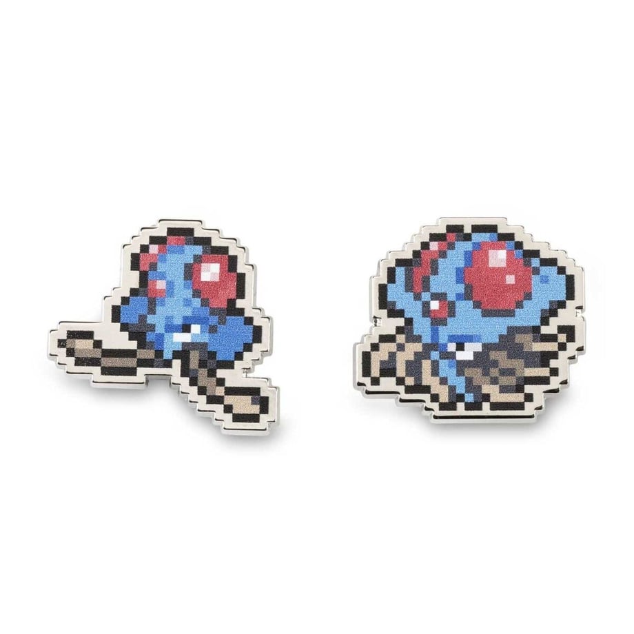 Pokémon Center Exclusive Menokage and Tentacle Jellyfish Pixel Pin