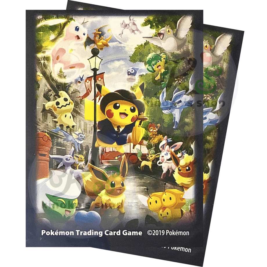 Pokemon Card 2019 London Pokemon Center Opening Commemorative London City Pikachu Card Sleeves (65 Cards)