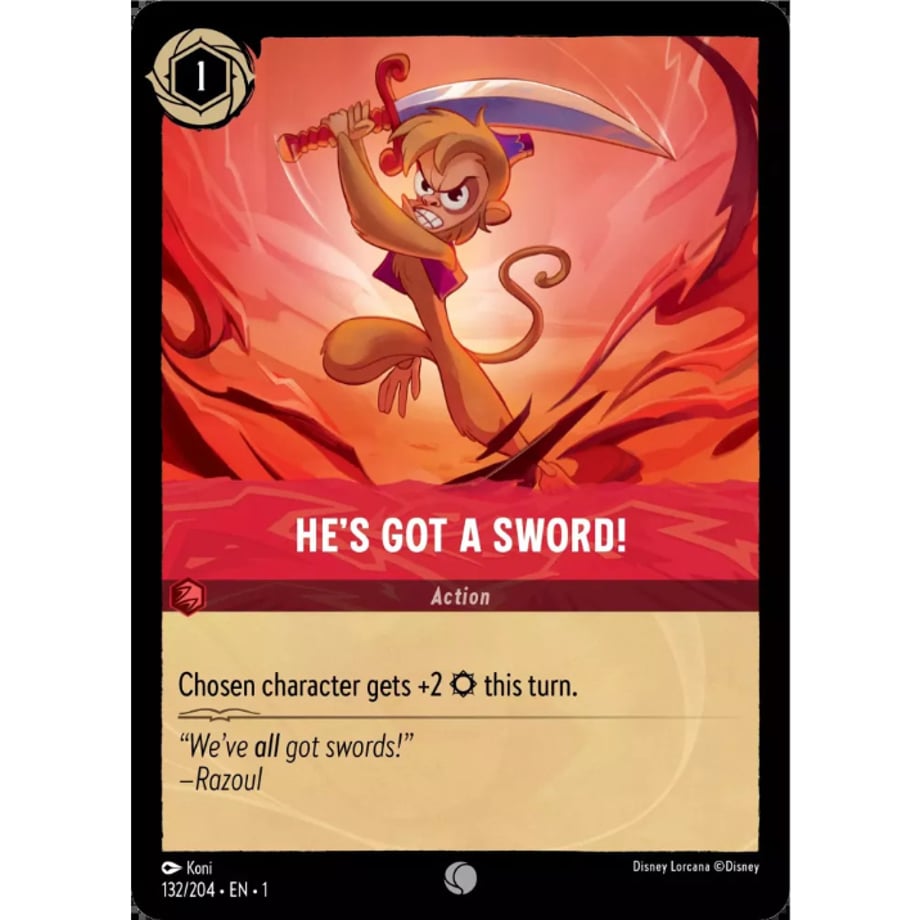 LORCANA He's Got a Sword! [Common] - 132/204-EN-1(Foil)