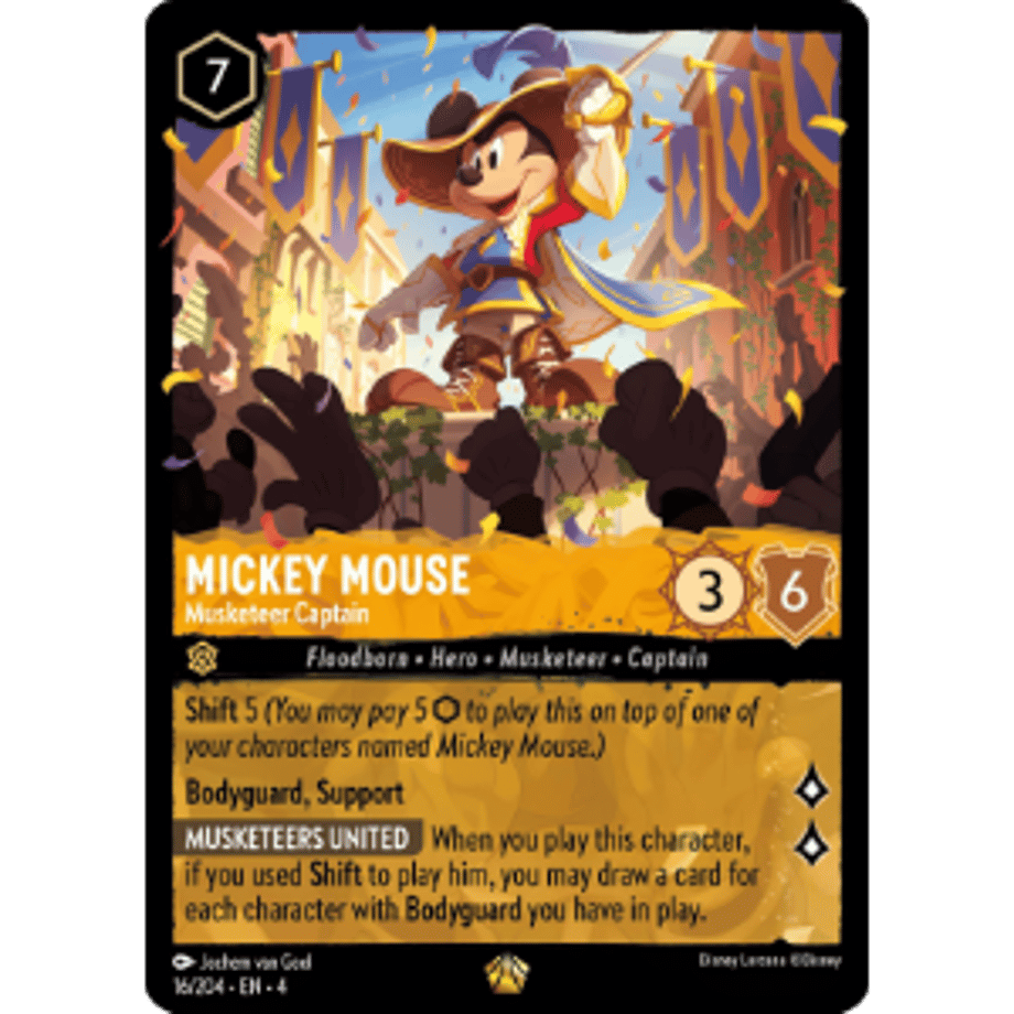 LORCANA Mickey Mouse [Legendary] / Mickey Mouse (Musketeer Captain) - 16/204-EN-4