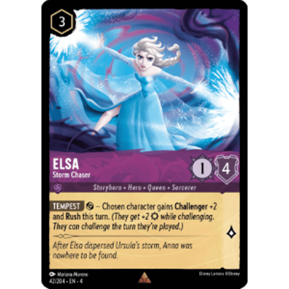 LORCANA Elsa [Rare] / Elsa (Storm Chaser) - 42/204-EN-4