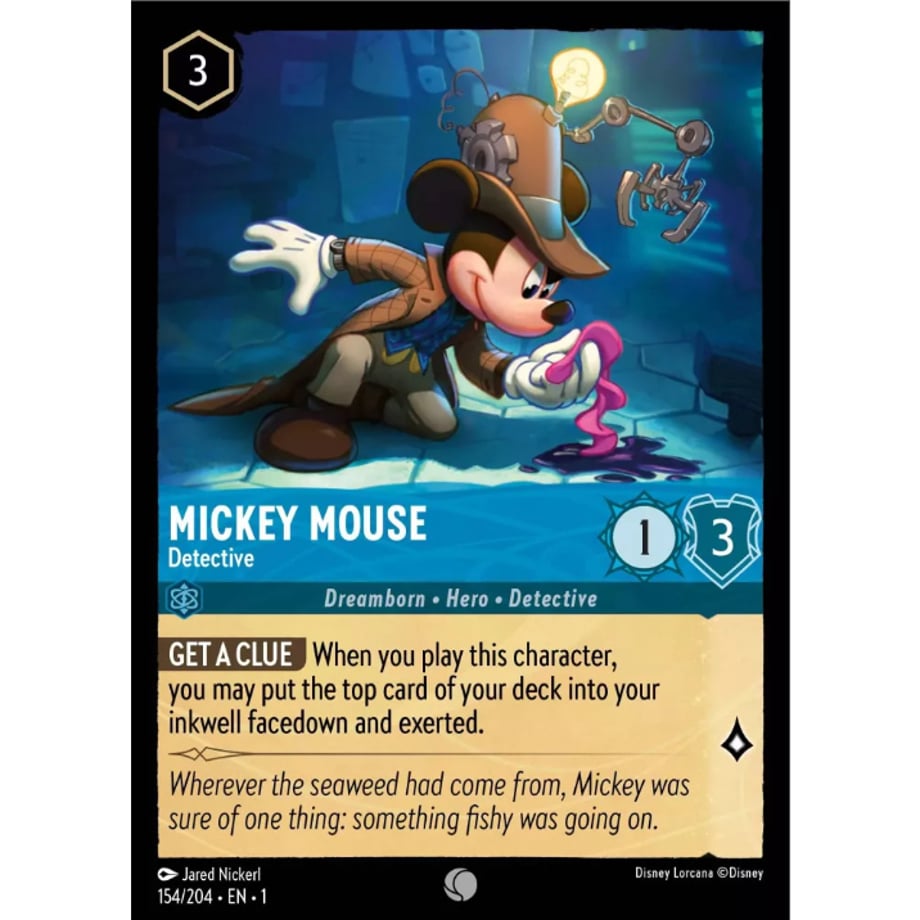 LORCANA Mickey Mouse (Detective) - 154/204-EN-1