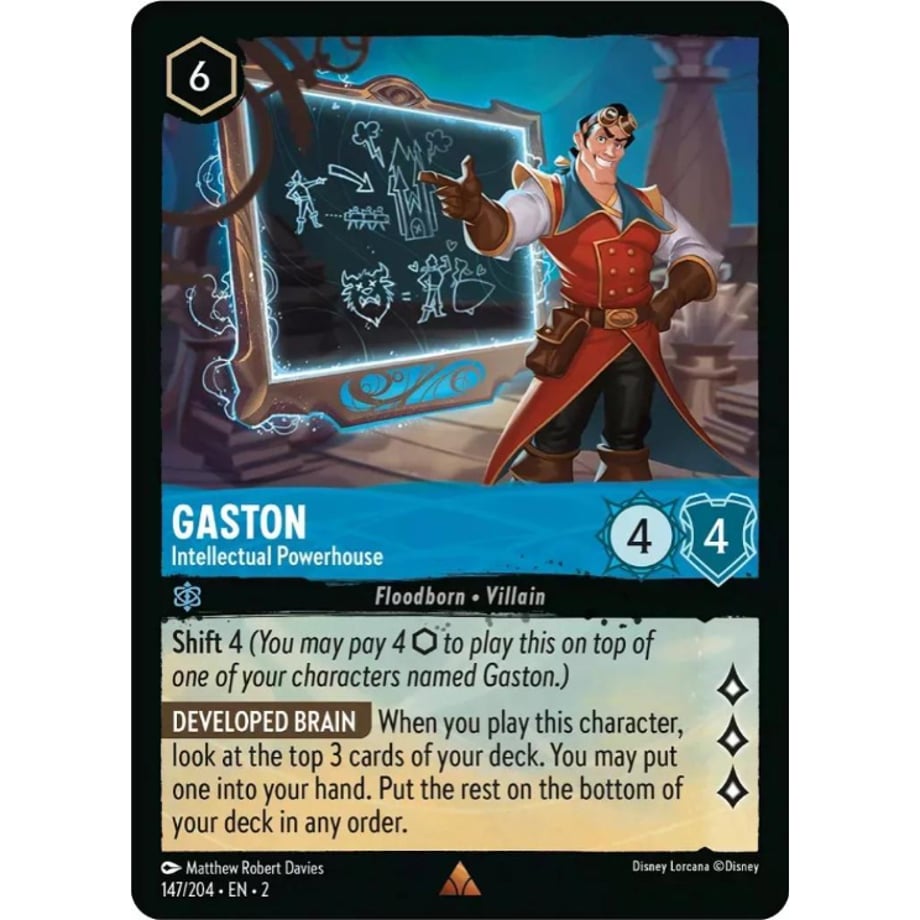 LORCANA Gaston [Rare] / Gaston (Intellectual Powerhouse) - 147/204-EN-2