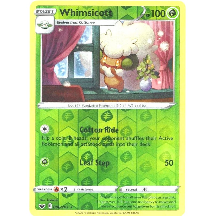 Elgyem [Rivaholo] / Whimsicott - Sword &amp; Shield Base Set (006/202)