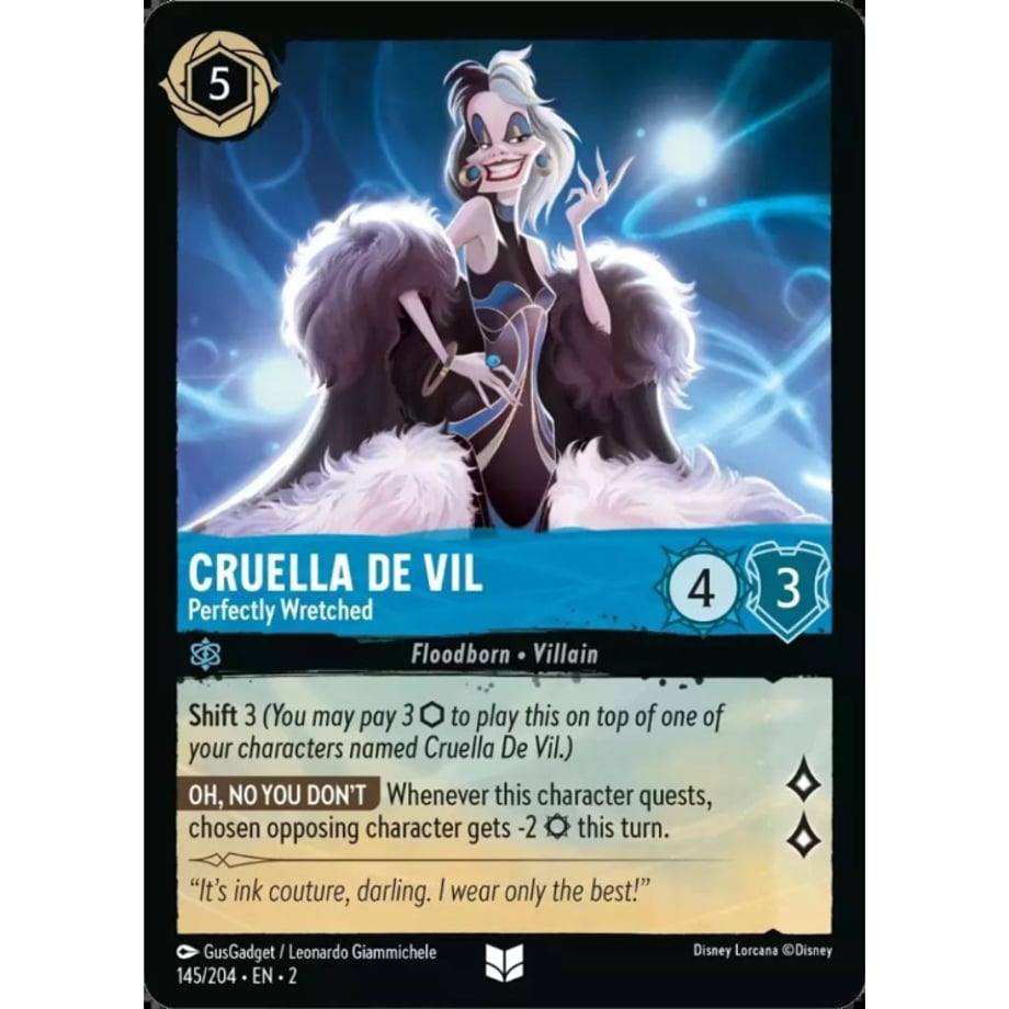 LORCANA Cruella de Vil (Perfectly Wretched) - 145/204-EN-2